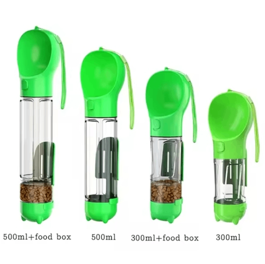 HappyPet Go™ – Botella 3 en 1 para Agua y Comida